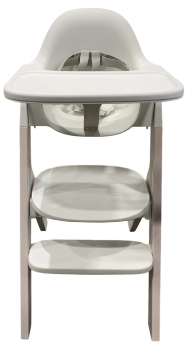 Mockingbird High Chair, White, Cloud Washed Beech