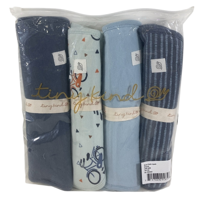 Shop Tiny Kind Burp Cloth 4 Pack, Bicycle at GoodBuy Gear