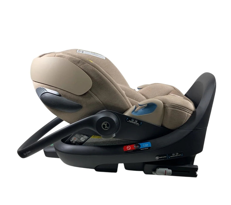 Cybex Cloud T SensorSafe Infant Car Seat With Base, 2024, Cozy Beige