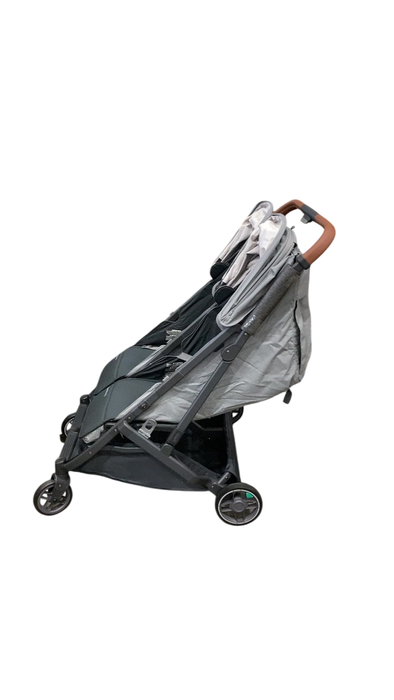 Shop UPPAbaby Minu Duo Stroller, 2024, Greyson(Charcoal Mélange/Carbon Frame/Saddle Leather) at GoodBuy Gear
