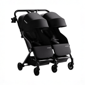 Shop Mompush Lithe Double Stroller, 2026, Black at GoodBuy Gear