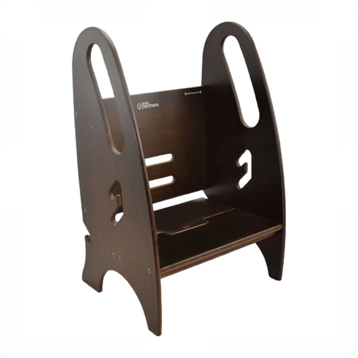 Shop Little Partners 3-in-1 Growing Step Stool, Espresso at GoodBuy Gear