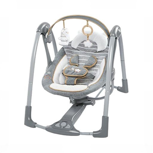 Shop Ingenuity Every Season Swing 'n Go Portable Swing, Bella Teddy at GoodBuy Gear