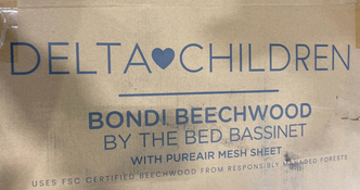 Shop Delta Children Bondi Beechwood by The Bed Bassinet, Tan at GoodBuy Gear