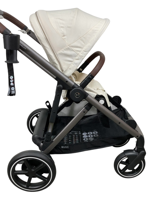 Shop Cybex e-Gazelle S Stroller, 2024, Seashell Beige, Taupe at GoodBuy Gear