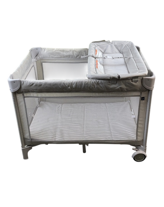 Shop Baby Gap Deluxe Play Yard, Grey Stripes at GoodBuy Gear