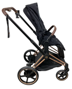 Shop Cybex e-Priam2 Stroller, 2024, Deep Black, Rose Gold at GoodBuy Gear