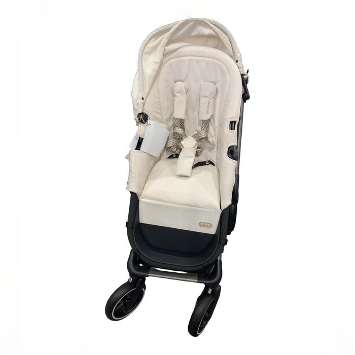 Shop Cybex Eos Stroller, 2024, Black, Seashell Beige at GoodBuy Gear