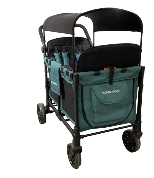 used Wonderfold W4 Elite Stroller Wagon, 2023, Hunter Green