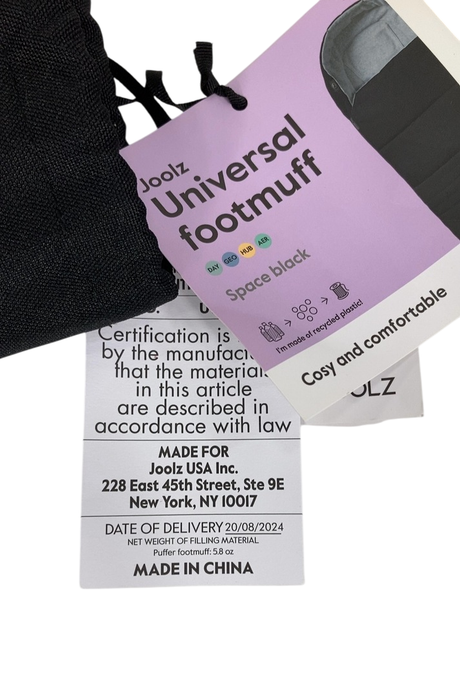 Shop Joolz Footmuff, Space Black, Universal at GoodBuy Gear