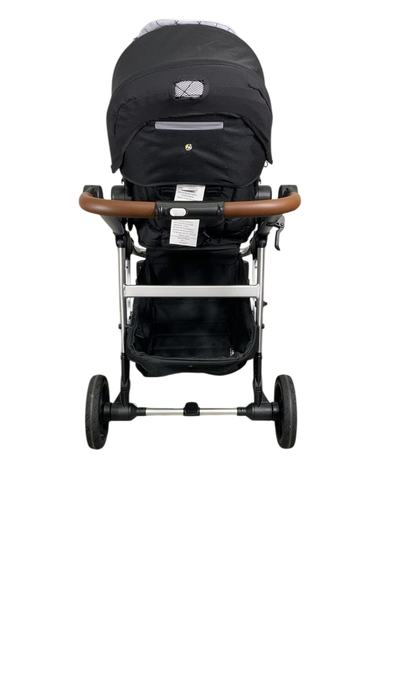 Shop Mockingbird Single to Double 2.0 Stroller, Black, Windowpane, Silver With Penny Leather, 2024 at GoodBuy Gear