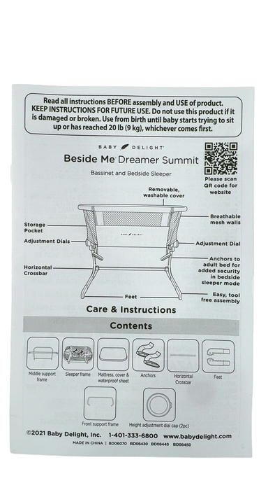 Shop Baby Delight Beside Me Dreamer Bassinet & Bedside Sleeper, Organic Mocha at GoodBuy Gear