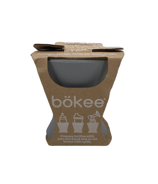 used Bokee Bokee The One-Handed Bottle Prep Accessory, Light Gray