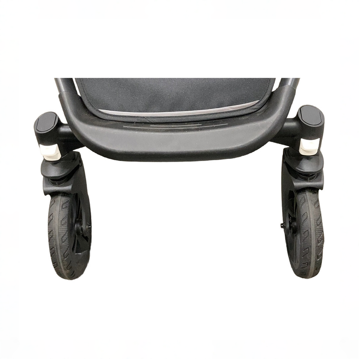 Shop Mockingbird Single to Double 3.0 Stroller, 2025, Charcoal with Penny Leather, Solid Black at GoodBuy Gear