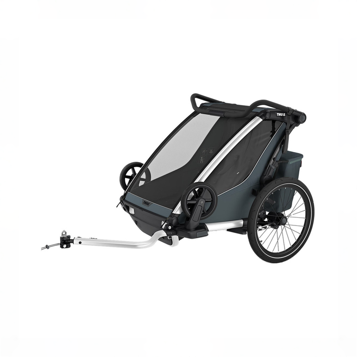 Shop Thule Chariot Cross 2 Bike Trailer Stroller Double Seat, Dark Slate at GoodBuy Gear