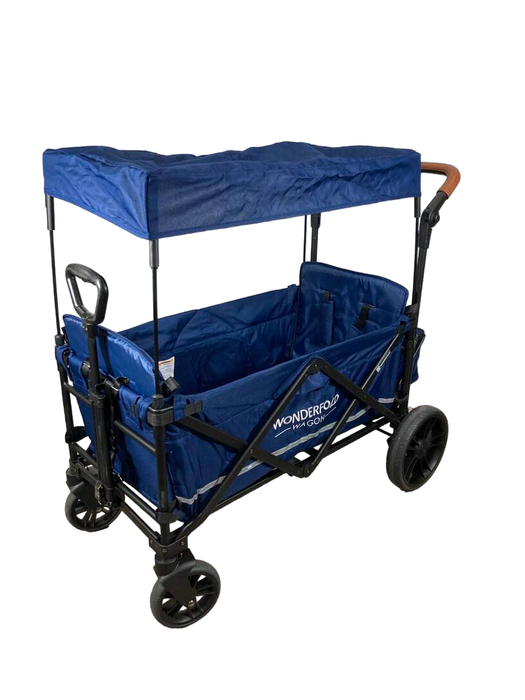 Wonderfold X2 Push + Pull Double Stroller Wagon, 2022, Sapphire Navy