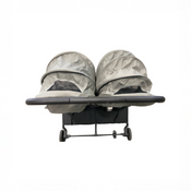 Shop Mompush Lithe Double Stroller, 2026, Grey at GoodBuy Gear