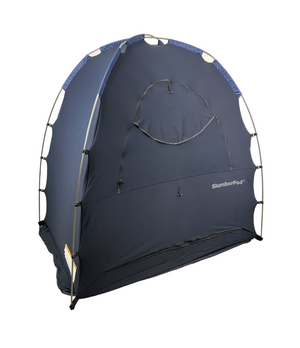 SlumberPod 2.0 Sleep Canopy with Fan, Black with Gray