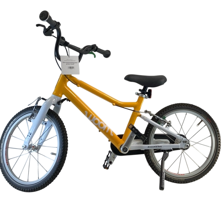 Shop Woom ORIGINAL 3 Bike "16, Base Model, Sunny Orange at GoodBuy Gear