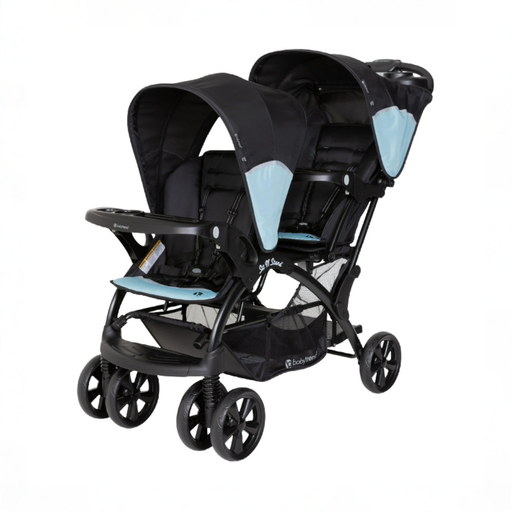 Shop Baby Trend Sit N Stand Double Stroller, 2025, Desert Blue at GoodBuy Gear