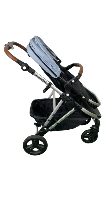 Shop Mockingbird Single 2.0 Stroller, 2024, Silver With Penny Leather, Sky, Watercolor Drops at GoodBuy Gear