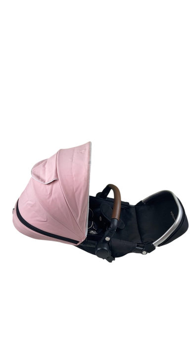 Shop Mockingbird 2nd Seat Kit with Extendable Canopy, Bloom, Silver With Penny Leather, Watercolor Drops at GoodBuy Gear