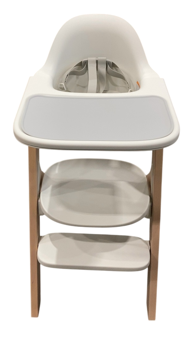 Mockingbird High Chair, Natural Beech, White — GoodBuy Gear