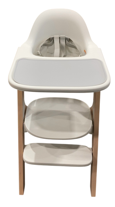 Shop Mockingbird High Chair, 2.0, Natural Beech, White at GoodBuy Gear