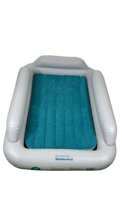 Shop SlumberPod SlumberTot Inflatable Toddler Bed, Gray/Teal at GoodBuy Gear