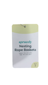 Shop Sprucely Nesting Rope Baskets Set Of 2 at GoodBuy Gear