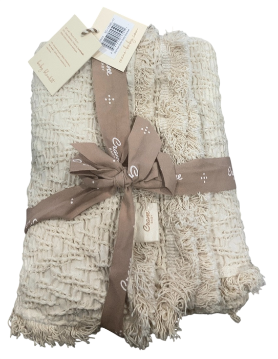 Shop Crane Baby Oatmeal Boho Knit Blanket, 30" x 40" at GoodBuy Gear
