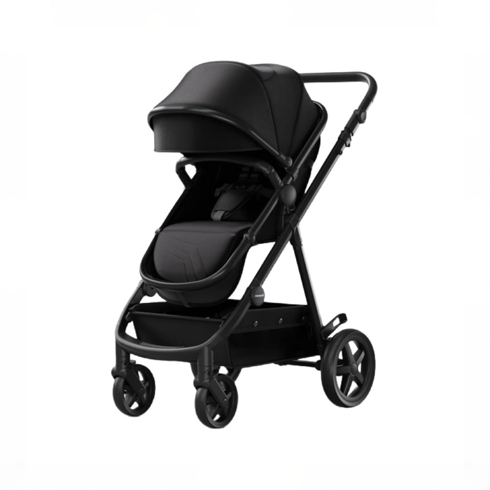 Shop Mompush Meteor 2 Stroller, 2026, Black, Black Frame at GoodBuy Gear
