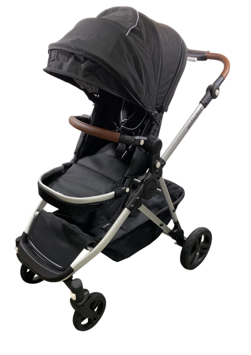 Shop Mockingbird Single to Double 2.0 Stroller, 2024, Black, Silver With Penny Leather, Watercolor Drops at GoodBuy Gear