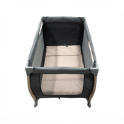 Shop Monbebe Play Yard with Full-Size Rocking Bassinet, Castle Point at GoodBuy Gear
