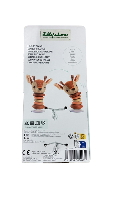 Shop Lilliputiens Suction Cup Rattle, Stella the Deer at GoodBuy Gear