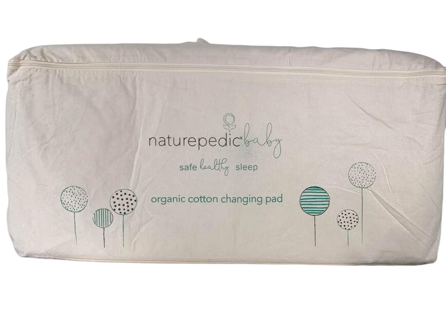 Shop Naturepedic Organic Cotton Changing Pad 2 Sided Contoured, Natural at GoodBuy Gear