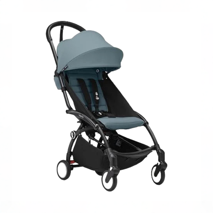 Shop Stokke YOYO3 Complete Stroller, 2025, Aqua, Black at GoodBuy Gear
