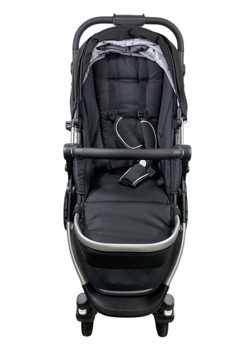 Shop Mockingbird Single to Double 2.0 Stroller, 2024, Black, Silver With Black Leather, Watercolor Drops at GoodBuy Gear