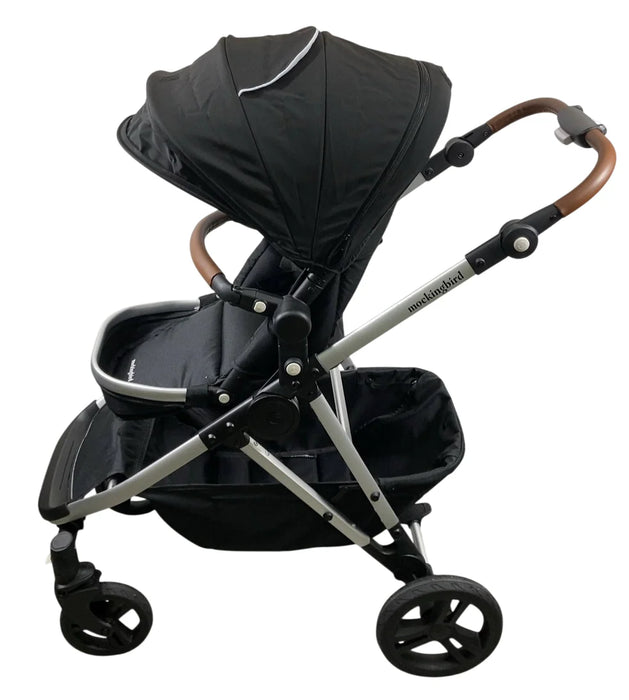 Mockingbird Single to Double 2.0 Stroller, Black, Watercolor Drops, Silver With Penny Leather, 2025