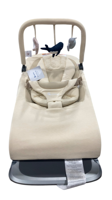Shop Ergobaby Evolve 3-in-1 Bouncer, Cream, Ocean wonders toy bar handle at GoodBuy Gear