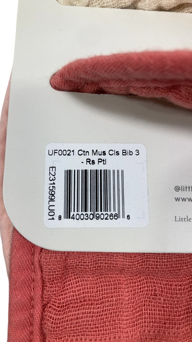 Shop Little Unicorn Cotton Muslin Classic Bib (3 Pack), Rose Petal at GoodBuy Gear