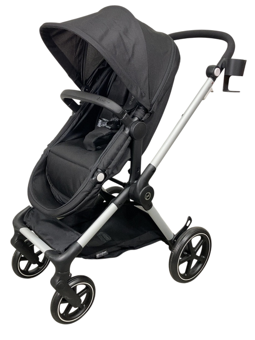 Shop Cybex Eos Stroller, 2024, Moon Black, Silver at GoodBuy Gear