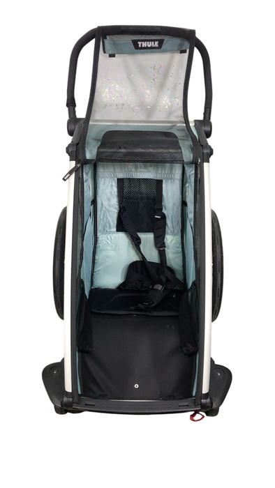 Shop Thule Chariot Cross Bike Trailer Stroller 1 Seat, 2021, Alaska Blue at GoodBuy Gear