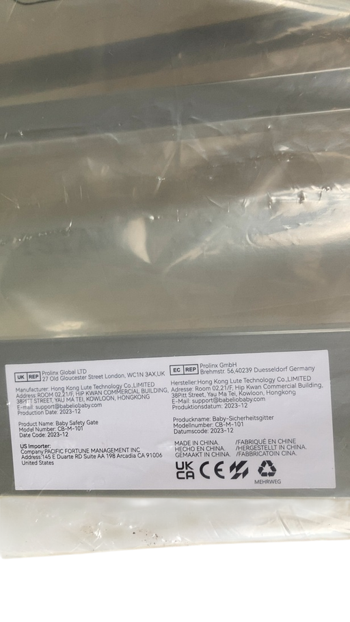 Shop BABELIO Pressure Mounted Metal Baby Gate, 1 Piece, Door, Grey at GoodBuy Gear