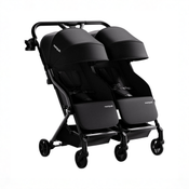 Shop Mompush Lithe Double Stroller, 2026, Black at GoodBuy Gear