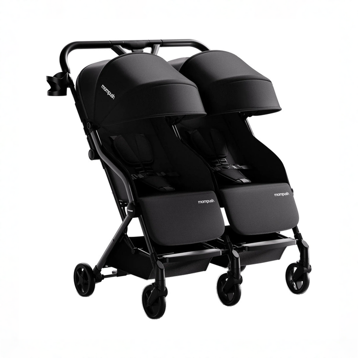 Shop Mompush Lithe Double Stroller, 2026, Black at GoodBuy Gear