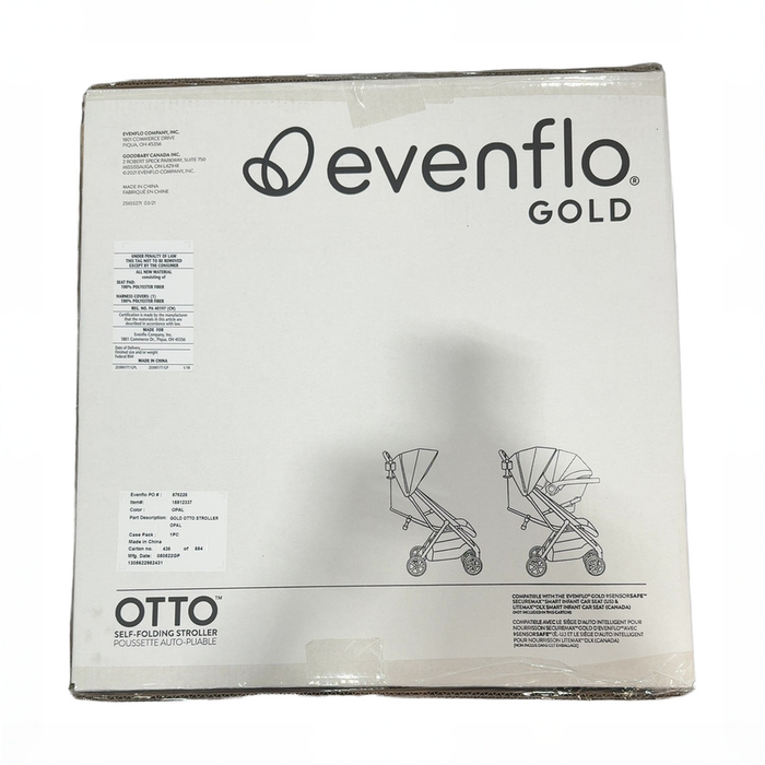 Shop Evenflo GOLD Otto Self-Folding Lightweight Travel Stroller, 2021, Opal Pink at GoodBuy Gear