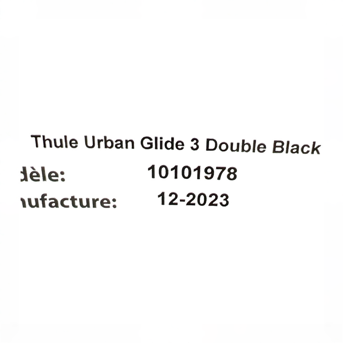 Shop Thule Urban Glide 3 Double Stroller, 2023, Black, Click In Buckle at GoodBuy Gear
