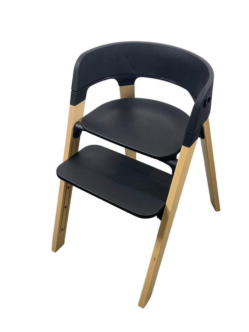 ☆人気☆ ストッケ ステップスチェア STOKKE Steps Chair 黒 Stokke Steps Chair, Black/Natural