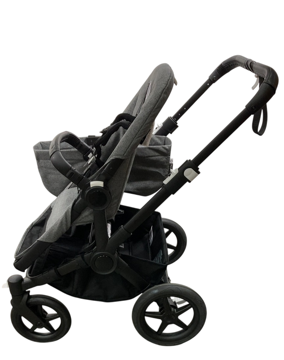 Shop Bugaboo Donkey 5 Mono Stroller, Black, Grey Melange, 2024, No Canopy at GoodBuy Gear